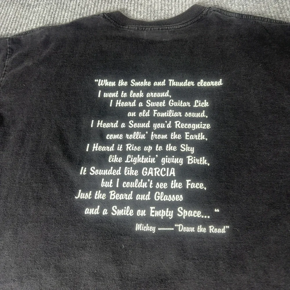 Vintage T-Bones Deadbeats Jerry Garcia Shirt Mens XL Black 1999 Concert Gildan‎